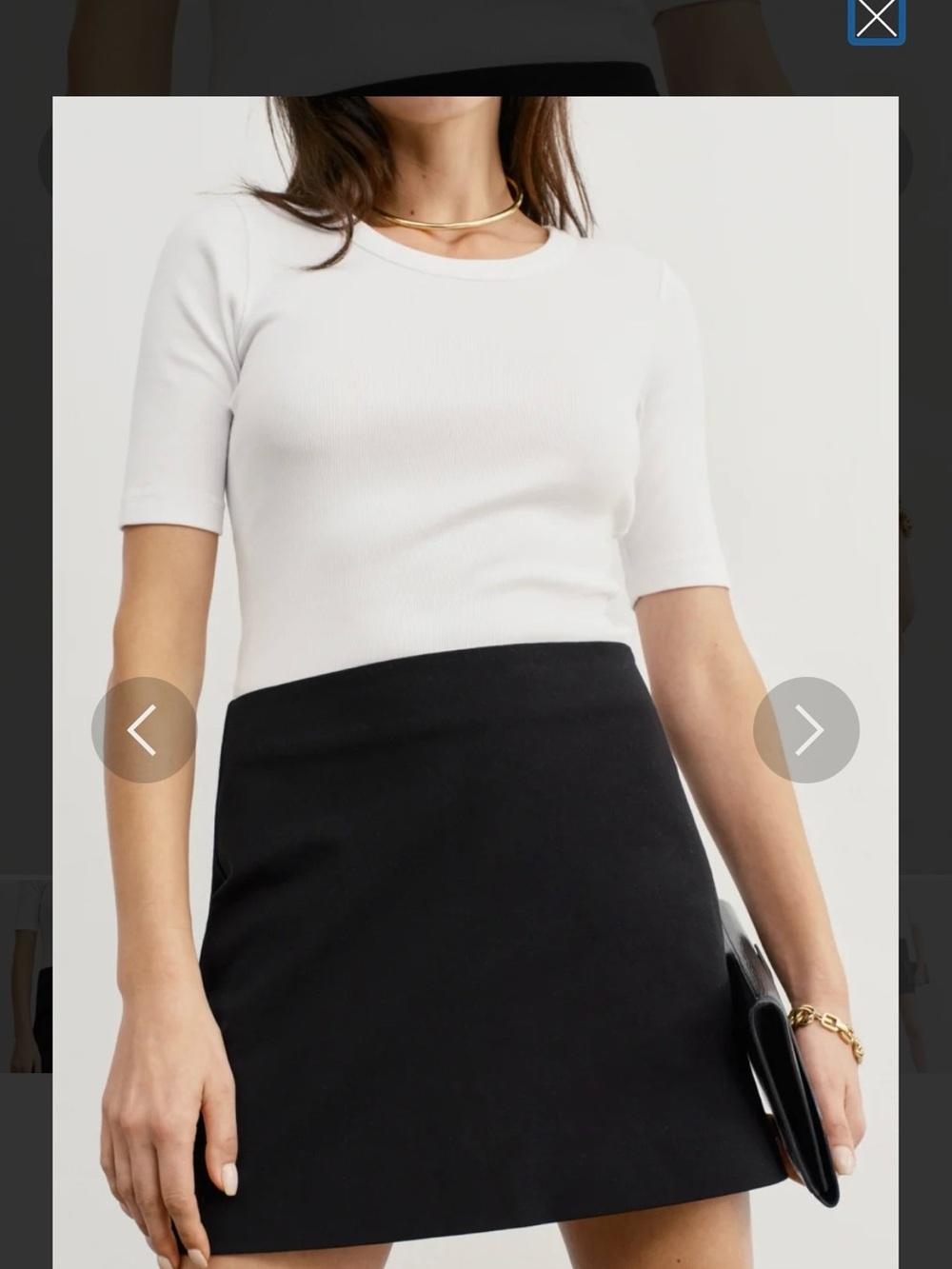 AYR The Snap Skirt in Black